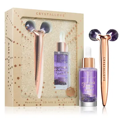 Crystallove Golden Amethyst 3D Lift & Sculpt Set sada pro dokonalou pleť