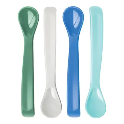 Tiny Twinkle Silicone Baby Spoons lžička Boy 4 ks