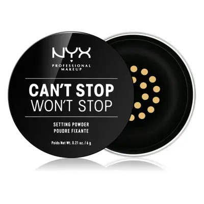 NYX Professional Makeup Can't Stop Won't Stop sypký pudr odstín 06 Banana 6 g