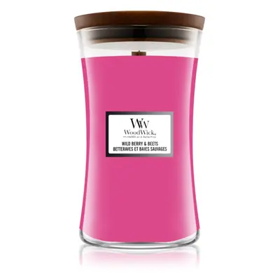 Woodwick Wild Berry & Beets vonná svíčka s dřevěným knotem 609.5 g