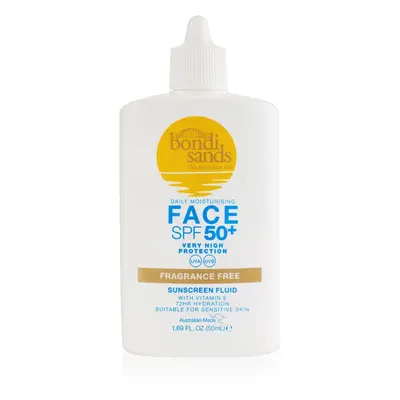 Bondi Sands SPF 50+ Fragrance Free opalovací fluid na obličej bez parfemace SPF 50+ 50 ml