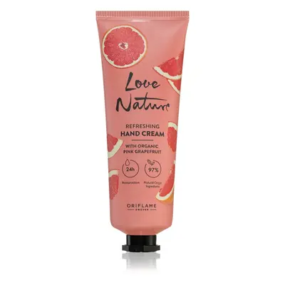 Oriflame Love Nature Organic Pink Grapefruit hydratační krém na ruce 75 ml