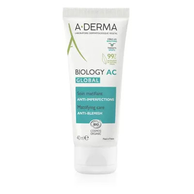 A-Derma Biology AC zmatňující péče proti nedokonalostem pleti 40 ml