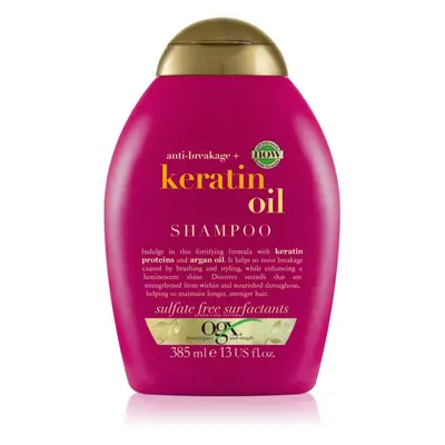 OGX Keratin Oil posilující šampon s keratinem a arganovým olejem 385 ml