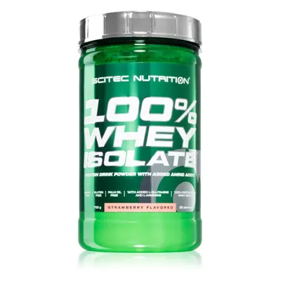 Scitec Nutrition 100% Whey Isolate syrovátkový protein bez cukru příchuť Strawberry 700 g