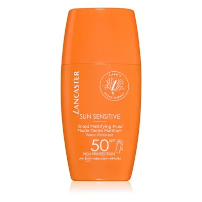 Lancaster Sun Sensitive Tinted Mattifying Fluid zmatňující emulze voděodolná SPF 50 30 ml