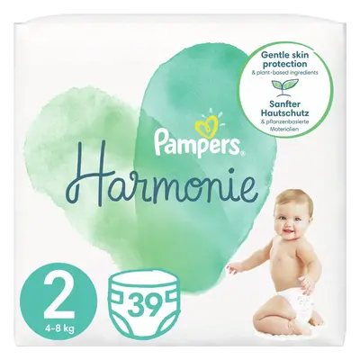 Pampers Harmonie Size 2 jednorázové pleny 4 – 8 kg 39 ks