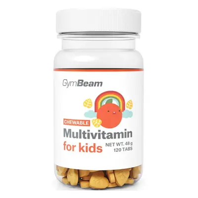 GymBeam Multivitamin for Kids podpora dětské imunity příchuť Orange 120 tbl