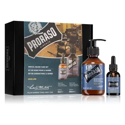 Proraso Set Beard Original dárková sada na vousy pro muže Azur Lime