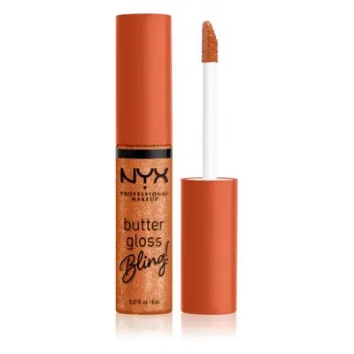 NYX Professional Makeup Butter Gloss Bling lesk na rty třpytivý odstín 03 Pricey 8 ml