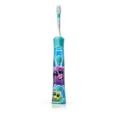 Philips Sonicare For Kids HX6322/04 sonický elektrický zubní kartáček pro děti s Bluetooth Aqua 