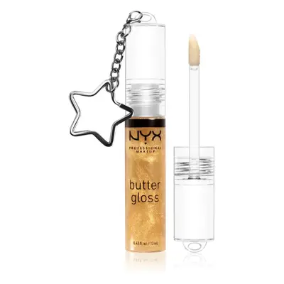 NYX Professional Makeup Butter Gloss lesk na rty (limitovaná edice) odstín 25k Gold + Keychain 1