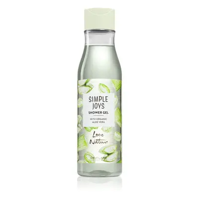 Oriflame Love Nature Simple Joys osvěžující sprchový gel s aloe vera Organic Aloe Vera 250 ml