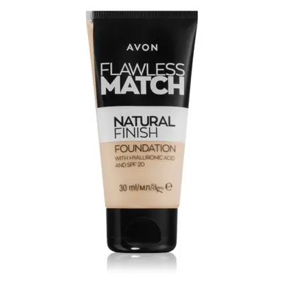 Avon Flawless Match Natural Finish hydratační make-up SPF 20 odstín 120N Porcelain 30 ml