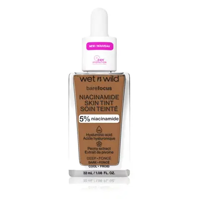 Wet n Wild Bare Focus Niacinamide Skin Tint lehký hydratační make-up odstín Deep 32 ml