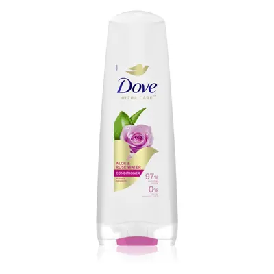 Dove Aloe & Rose Water kondicionér pro hydrataci a lesk 350 ml