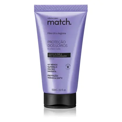 Match. Blonde Care obnovující bezoplachová maska pro blond vlasy 150 ml