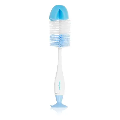 BabyOno Take Care Brush for Bottles and Teats kartáč na čištění 2 v 1 Blue 1 ks