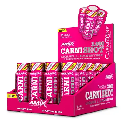 Amix CarniShot 3000 spalovač tuků příchuť Lemon 20x60 ml