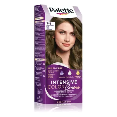 Schwarzkopf Palette Intensive Color Creme permanentní barva na vlasy odstín 7-1 Cool Middle Blon