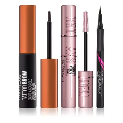 MAYBELLINE NEW YORK Make-Up Set set za zvýhodněnou cenu na oči a obočí Medium Brown