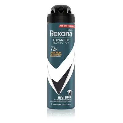 Rexona Men Advanced Protection antiperspirant proti bílým a žlutým skvrnám 72h pro muže Invisibl