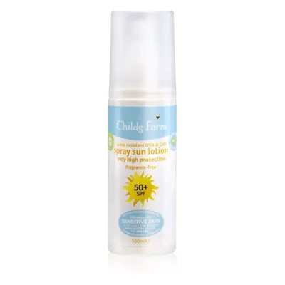 Childs Farm Suncare dětský sprej na opalování SPF 50+ bez parfemace 100 ml