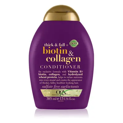 OGX Biotin & Collagen zhušťující kondicionér pro objem vlasů 385 ml