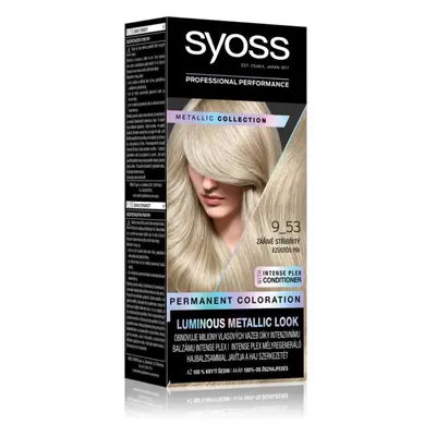 Syoss Color Metallic Collection permanentní barva na vlasy odstín 9-53 Zářivě stříbřitý 1 ks