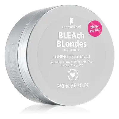 Lee Stafford Bleach Blondes Ice White vlasová maska neutralizující žluté tóny 200 ml