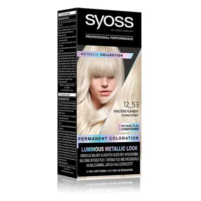 Syoss Color Metallic Collection permanentní barva na vlasy odstín 12_53 Perleťově platinový 1 ks