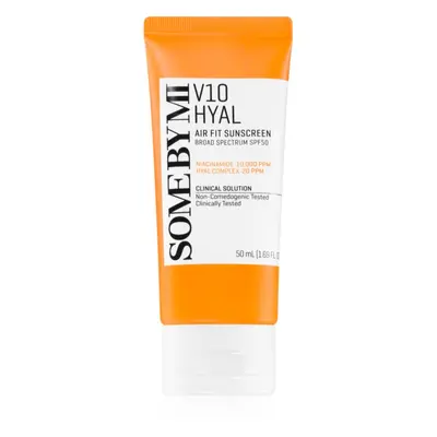 Some By Mi V10 Hyal Air Fit Sunscreen lehký ochranný krém na obličej SPF 50+ 50 ml