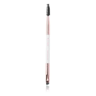 Brushworks Double Ended Brow Brush štětec pro úpravu obočí s kartáčkem 1 ks