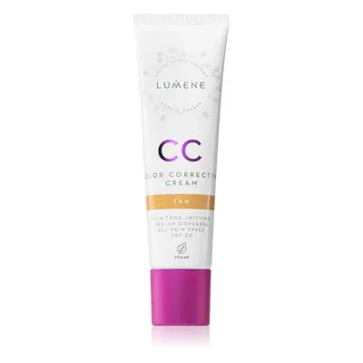 Lumene Color Correcting CC krém pro jednotný tón pleti SPF 20 odstín 4 Tan 30 ml