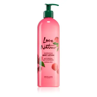 Oriflame Love Nature Organic Mint & Raspberry energizující tělové mléko 500 ml