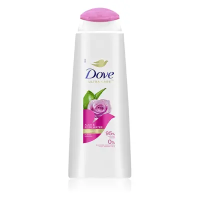 Dove Aloe & Rose Water šampon pro hydrataci a lesk 400 ml