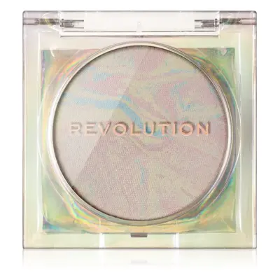 Makeup Revolution Mood Switch Aura rozjasňující zapečený pudr odstín Universal Prism 3.5 g