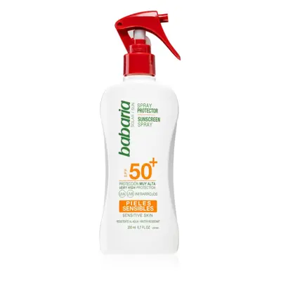 Babaria Sun Sensitive opalovací sprej pro citlivou pokožku SPF 50+ 200 ml