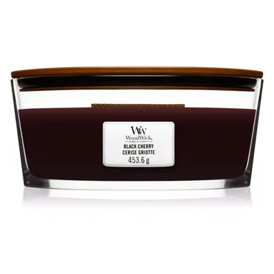 Woodwick Black Cherry vonná svíčka s dřevěným knotem (hearthwick) 453 g