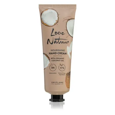 Oriflame Love Nature Organic Coconut Oil výživný krém na ruce 75 ml