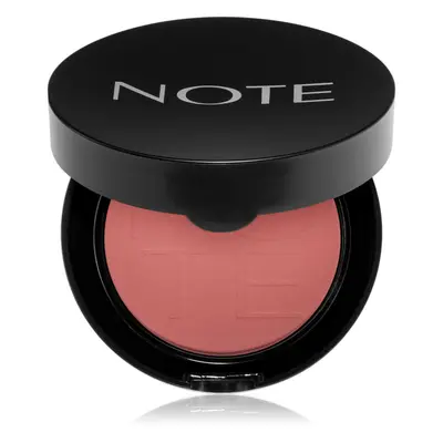 Note Cosmetique Luminous Silk pudrová tvářenka 06 Sandy Pink 5,5 g