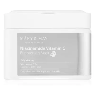 MARY & MAY Niacinamide Vitamin C Brightening Mask sada plátýnkových masek pro rozjasnění pleti 3