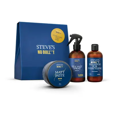 Steve's No Bull***t Hair Care Trio Box dárková sada na vlasy pro muže