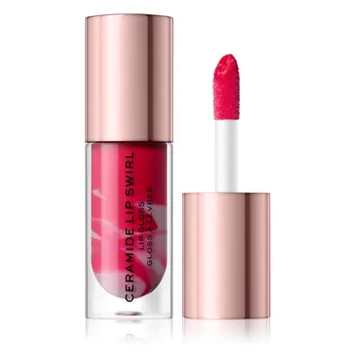 Makeup Revolution Ceramide Swirl hydratační lesk na rty odstín Bitten Red 4,5 ml