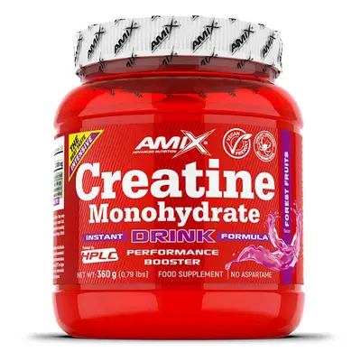 Amix Creatine Monohydrate Drink podpora sportovního výkonu příchuť Forrest Fruit 360 g