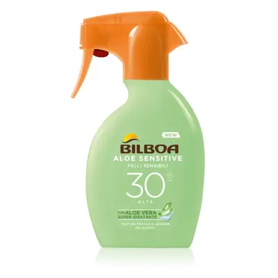 Bilboa Aloe Sensitive opalovací sprej SPF 30 250 ml