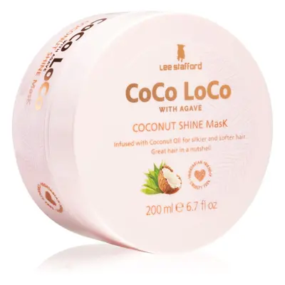 Lee Stafford CoCo LoCo Agave rozjasňující maska pro lesk a hebkost vlasů 200 ml