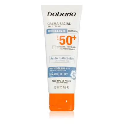 Babaria Sun Face voděodolný opalovací krém na obličej SPF 50+ 75 ml