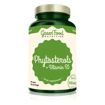 GreenFood Nutrition Phytosterols + Vitamin B5 kapsle s fytosteroly 90 cps