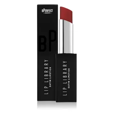 BPerfect Lip Library Satin krémová rtěnka odstín Scarlet 3 g